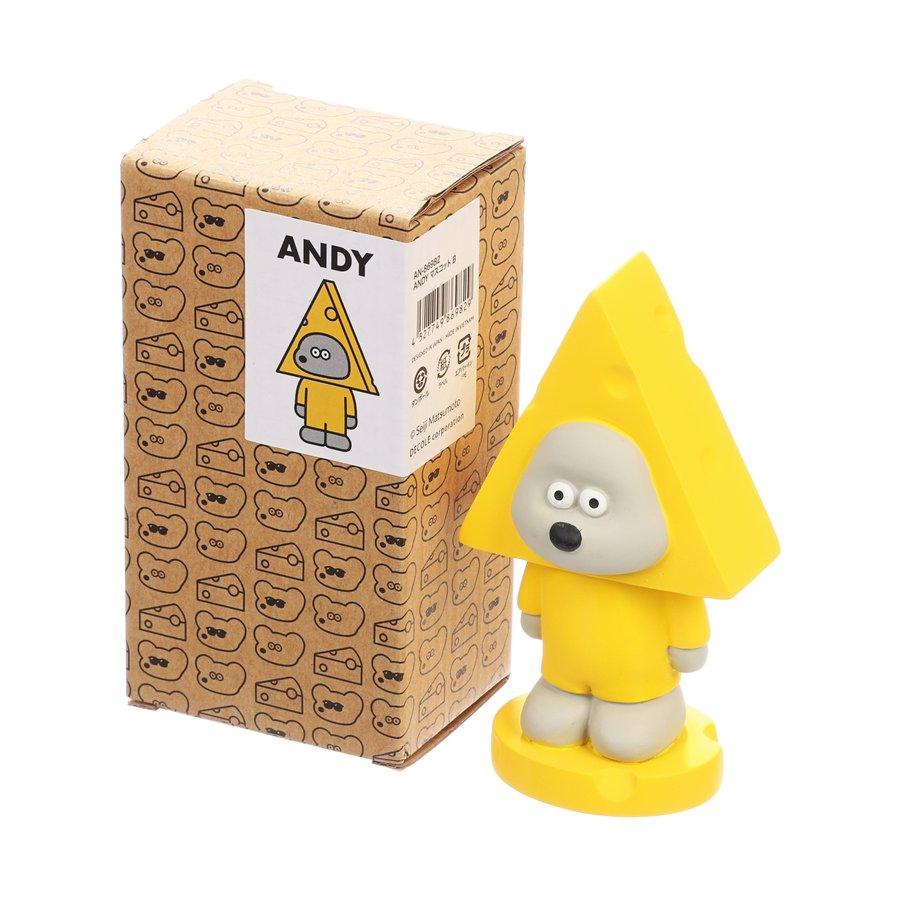 DECOLE Andy Mascot B - 4.3 Inch Cute Japanese Character Figure (158g) - Perfect for Home Decor, Office Desk Display & Anime Collectibles