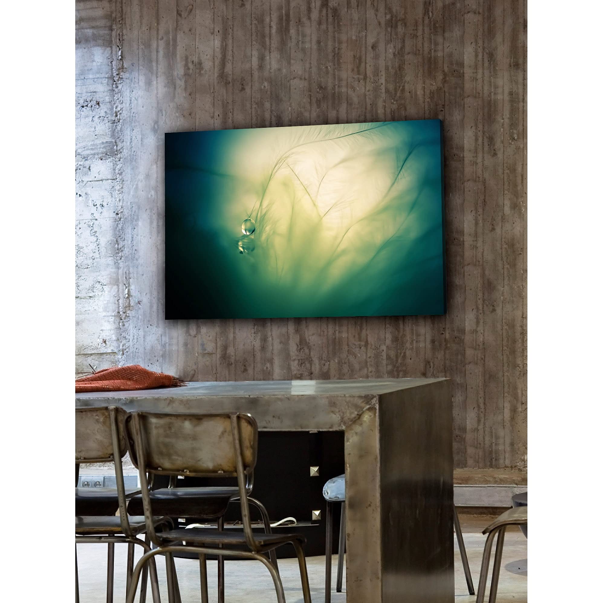 Handmade Playing with Feathers Canvas Wall Art - Small Size Modern Home Decor for Living Room, Bedroom & Office | MARMONT HILL