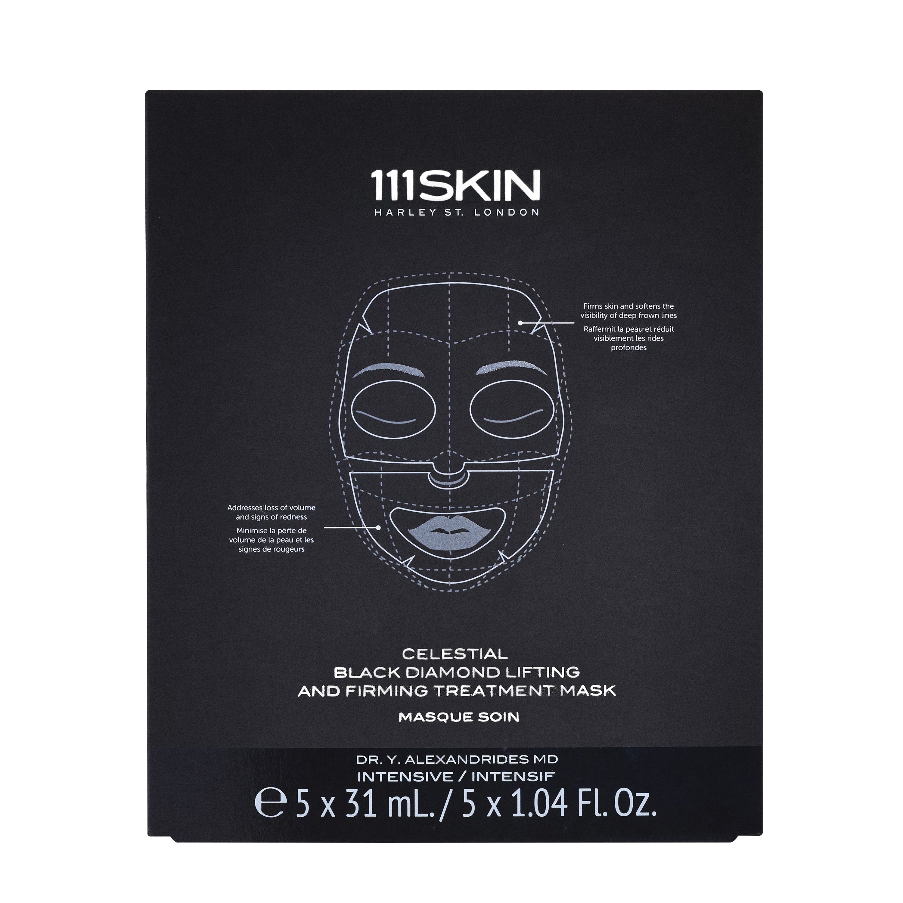 111Skin Celestial Black Diamond Lifting & Firming Face Mask - Anti-Aging Treatment for Wrinkles & Fine Lines - Perfect for Spa Night & Special Occasions