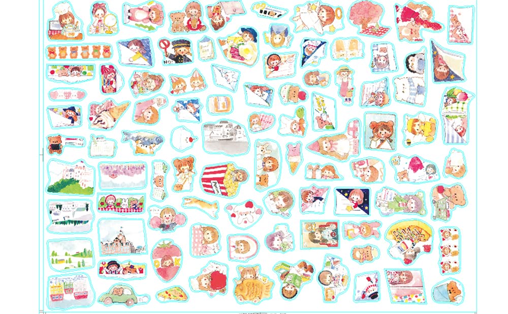 160Pcs Kawaii Journal Stickers Set - Cute Girls & People Scrapbooking Stickers for DIY Crafts, Bullet Journaling, Planner Decoration - Perfect for Scrapbooks, Diaries, Gift Wrapping & School Projects