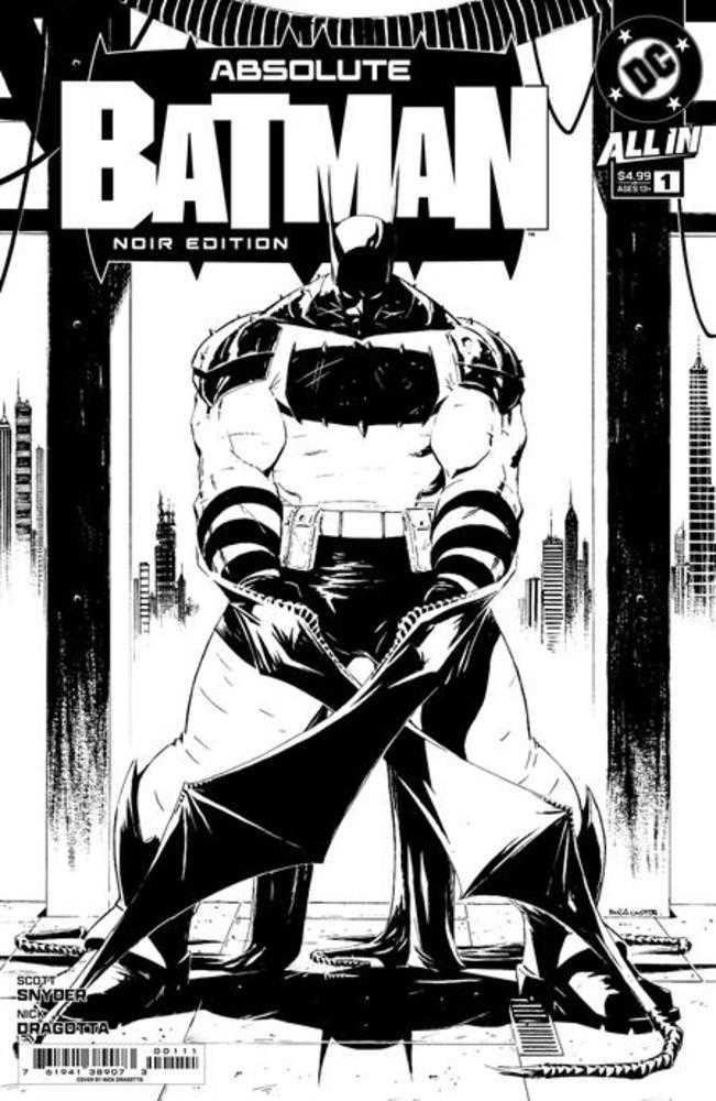 Absolute Batman Noir Edition #1 (One Shot) Cover A by Nick Dragotta - Limited Collector's Comic Book for DC Fans & Graphic Novel Enthusiasts - Perfect for Display, Gifts & Comic Collections