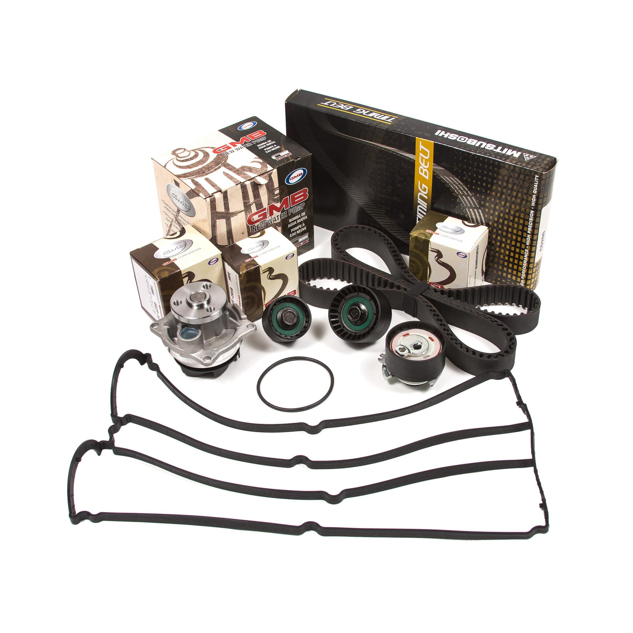 GMB Timing Belt Kit with Valve Cover Gasket & Water Pump - Compatible with 1999-2004 Ford Mercury 2.0L Engine - Perfect for Engine Maintenance & Repair