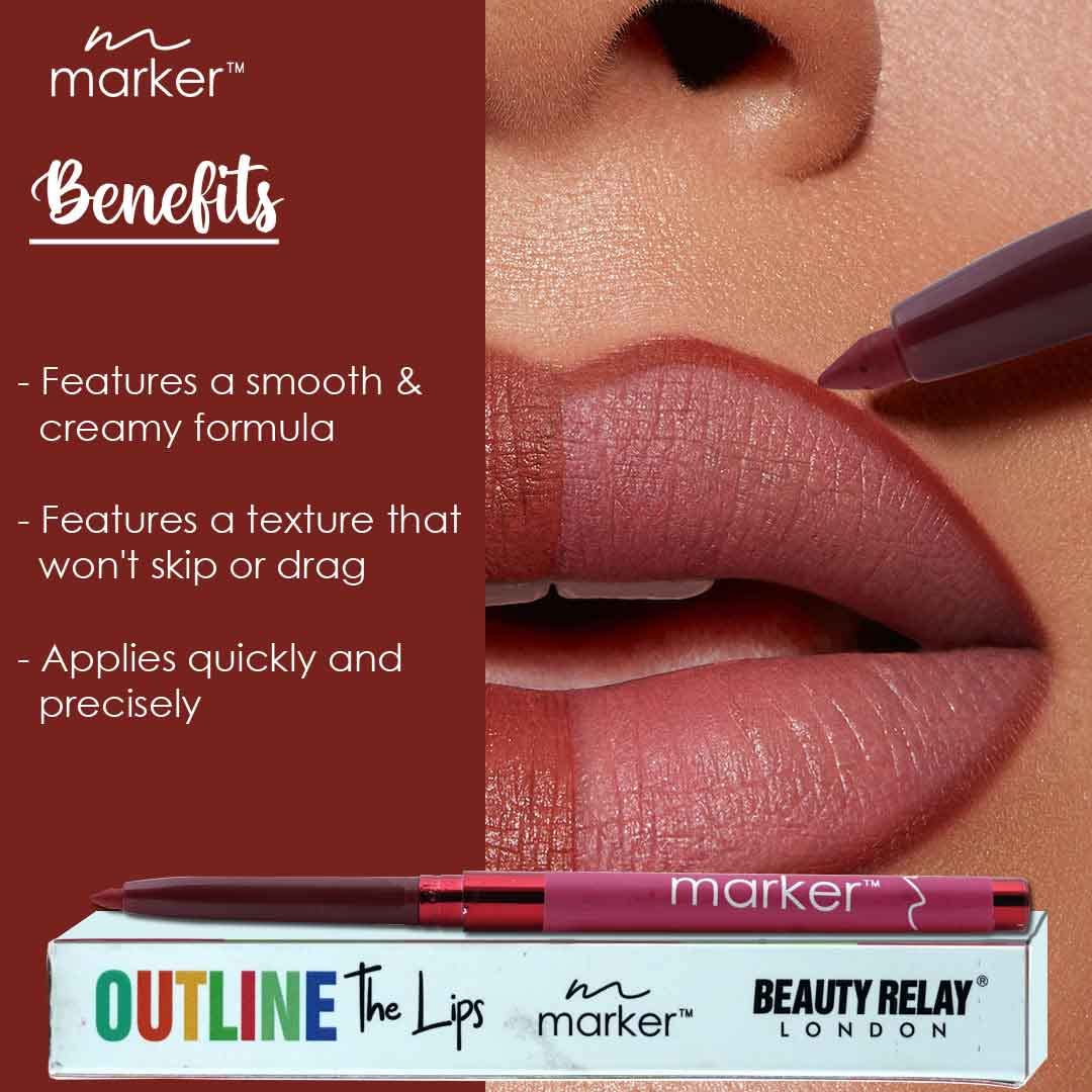 BEAUTYRELAY LONDON 12-Piece Matte Lip Liner Pencil Set - Waterproof, Long-Lasting, Multicolor Lipstick Outliner for Perfect Lip Definition | Ideal for Daily Makeup, Parties & Special Occasions