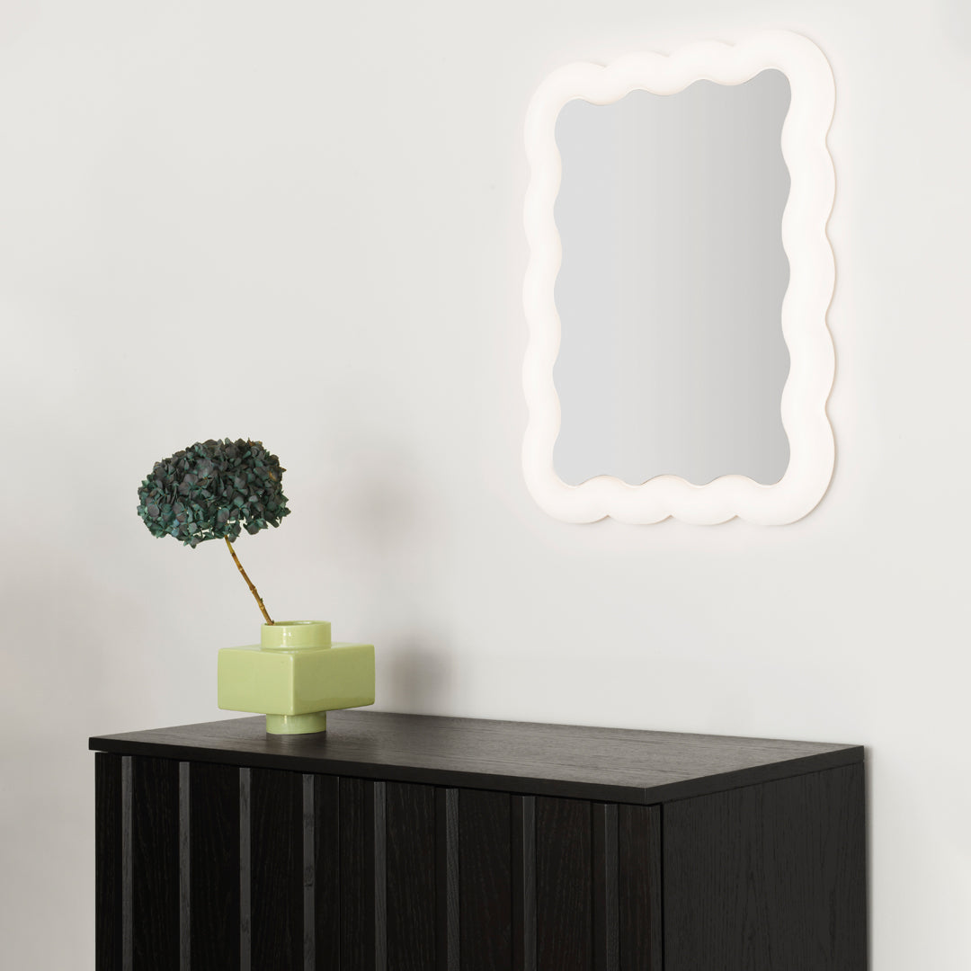 Simon Legal Illu Mirror by Normann Copenhagen - Modern Scandinavian Wall Mirror for Living Room, Bedroom & Entryway Decor