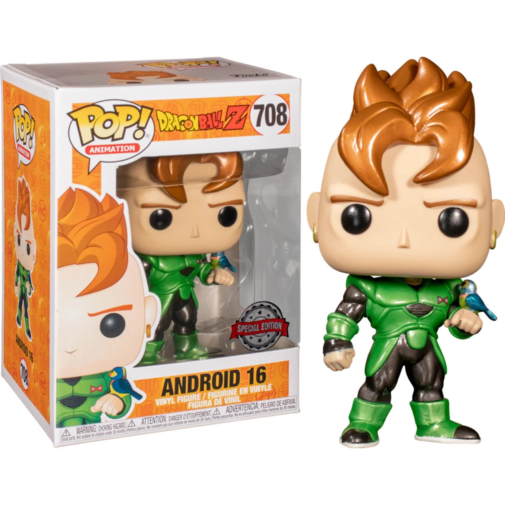 Dragon Ball Z Android 16 #708 Funko Pop Vinyl Figure - Anime Collectible for Display, Gifts & DBZ Fans