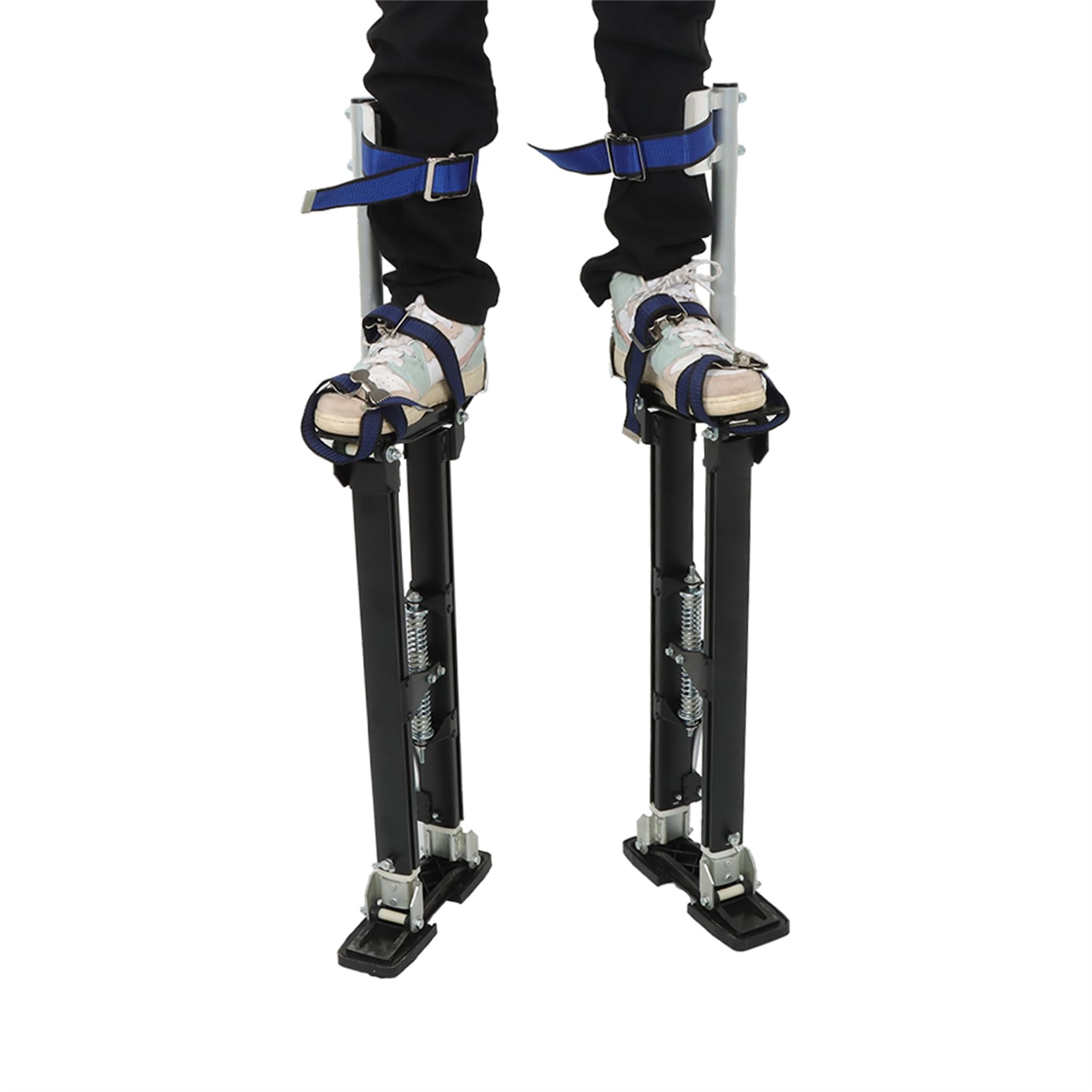 Adjustable Drywall Stilts 24-40 Inch - Lightweight Aluminum Alloy Construction for Painting, Cleaning & Construction Work - Perfect for Professionals & DIY Home Renovation Projects (Black)