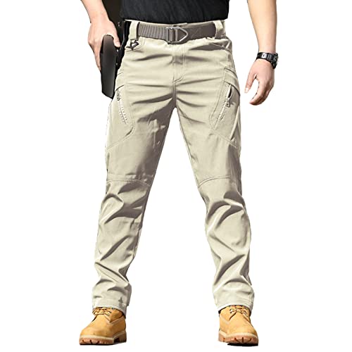 **Men's Tactical Waterproof Cargo Pants - Stretch, Water-Resistant Hiking & Combat Trousers for Outdoor Adventures - Perfect for Hiking, Camping & Tactical Missions**