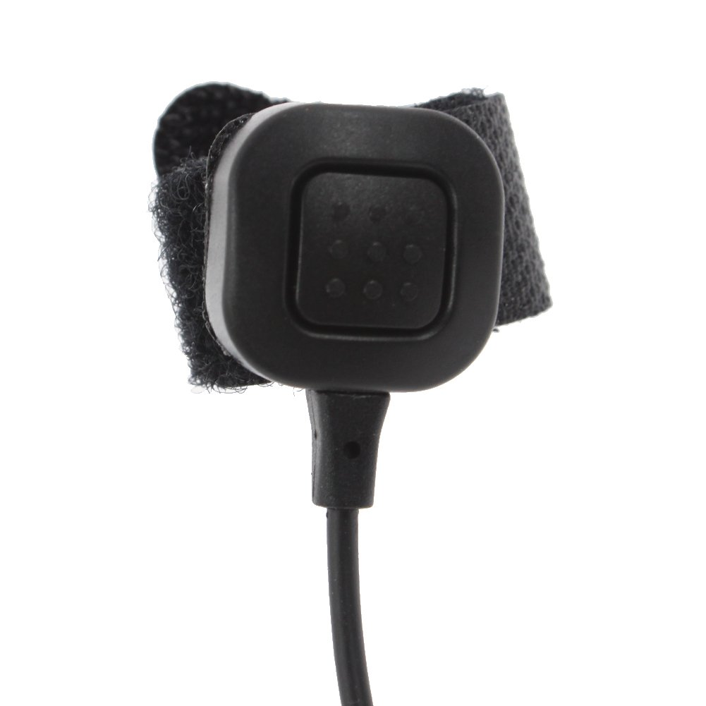 Covert Acoustic Tube Earpiece Headset with Finger PTT for Kenwood TK3118 TK3130 TK3131 TK3160 TK3170 TK3173 - 2 Pin Connector - Ideal for Security, Surveillance & Discreet Communication