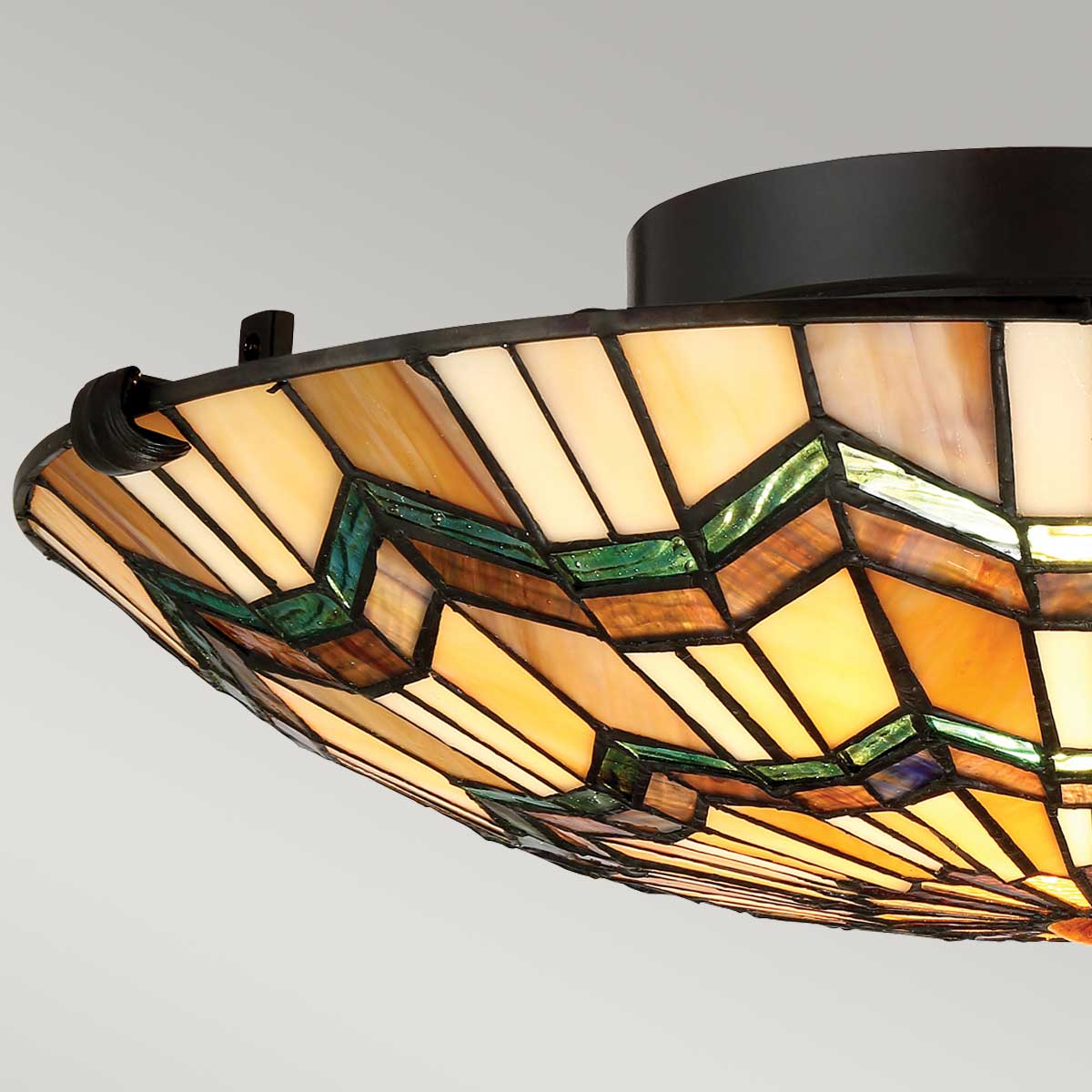 Alcott 2-Light Flush Mount Ceiling Light Fixture in Valiant Bronze with E27 Socket - Perfect for Bedroom, Hallway & Kitchen Lighting