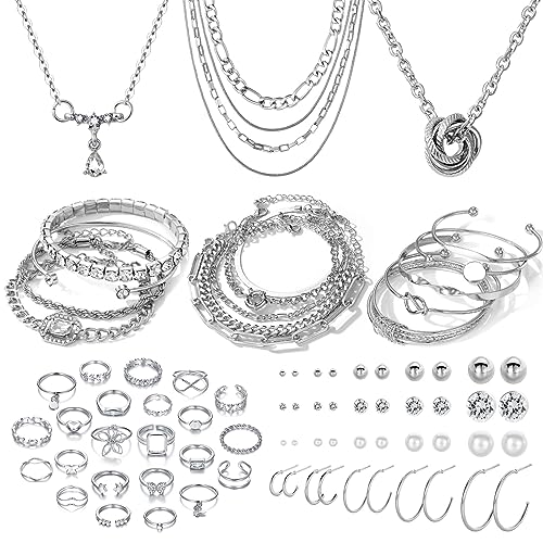 41pcs Fashion Silver