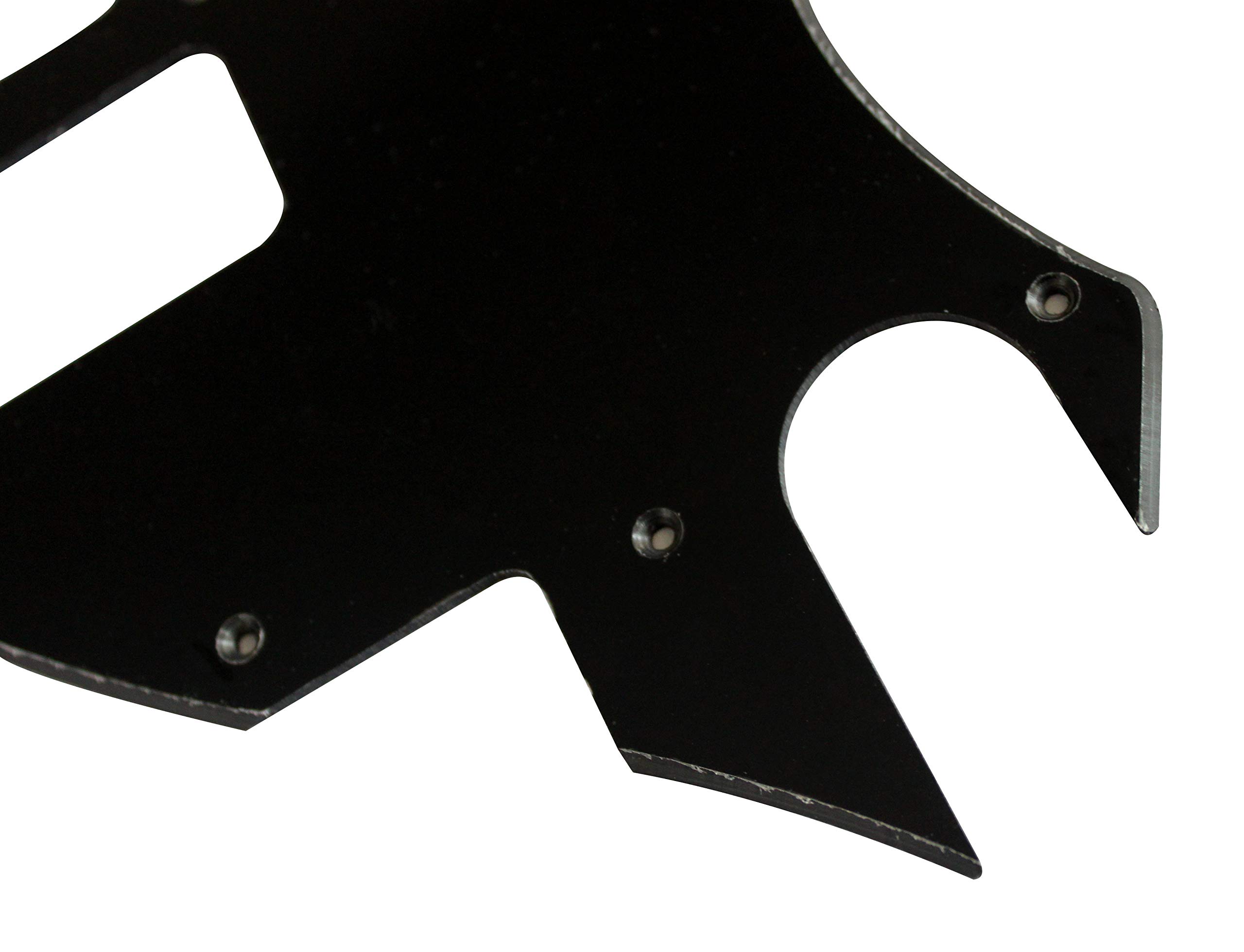 Custom TV Jones Style Telecaster Electric Guitar Pickguard - 1 Ply Black for F-Hole Conversion | Perfect for Guitar Upgrades & Modifications
