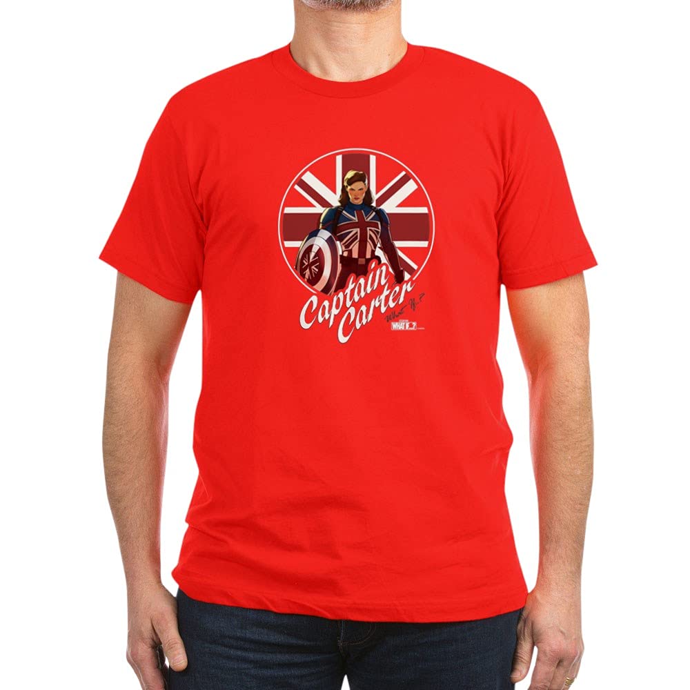 Marvel What If Captain Carter Men's Fitted T-Shirt | Superhero Graphic Tee for Marvel Fans | Perfect for Cosplay, Comic Con & Casual Wear