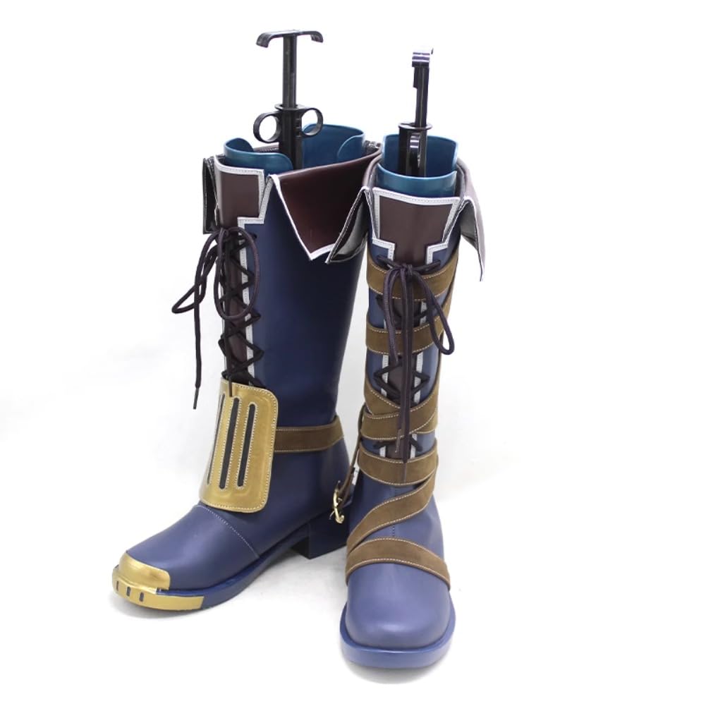 New Anime LOL Arcane Vi Cosplay Shoes - The Piltover Enforcer Boots for Women & Men | Halloween Costume, Gaming Conventions & Themed Parties