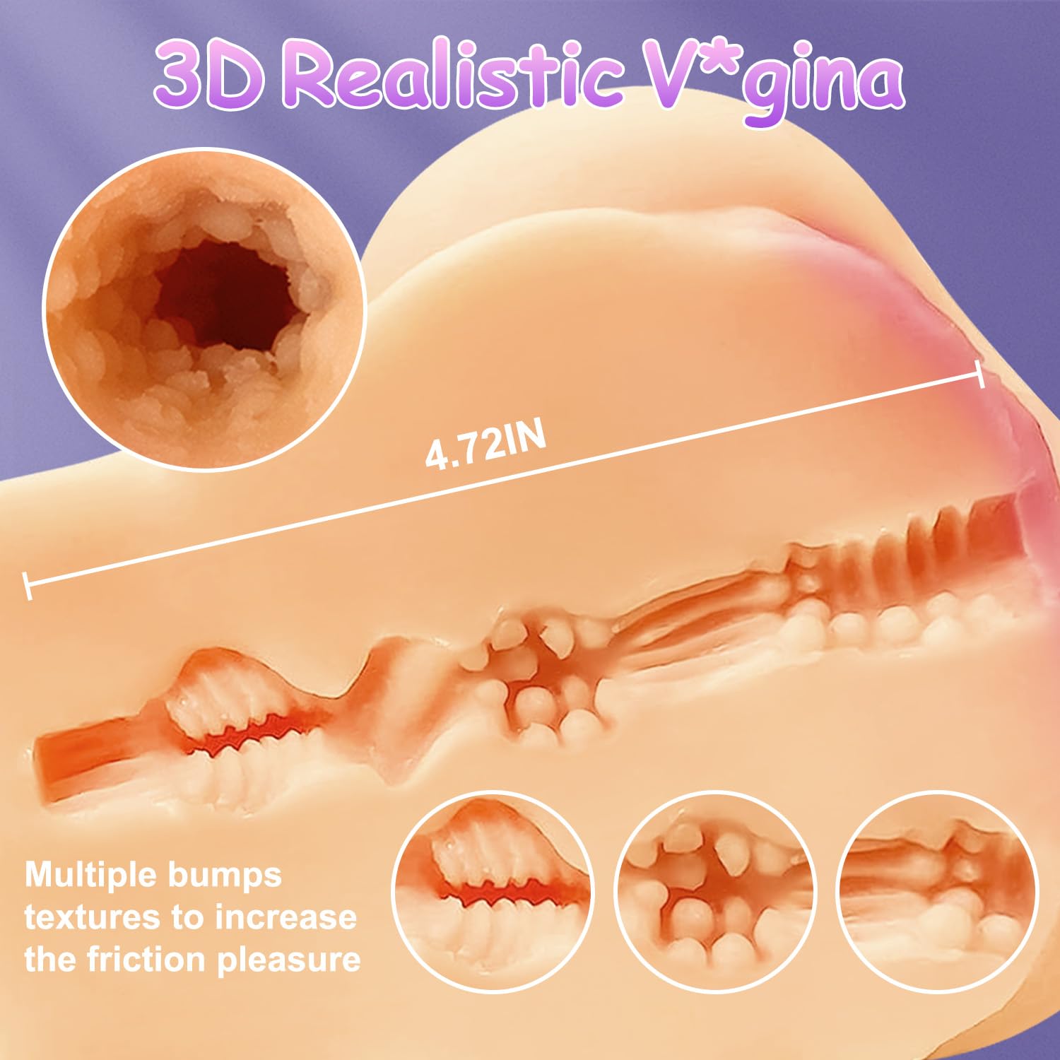Realistic 9.7LB Male Masturbator with Sucking & Vibrating Vagina - 3D Lifelike Butt & Moaning Sounds - Automatic Pocket Pussy for Men - Adult Sex Toy for Solo Pleasure & Stress Relief - Perfect for Home Use & Discreet Storage