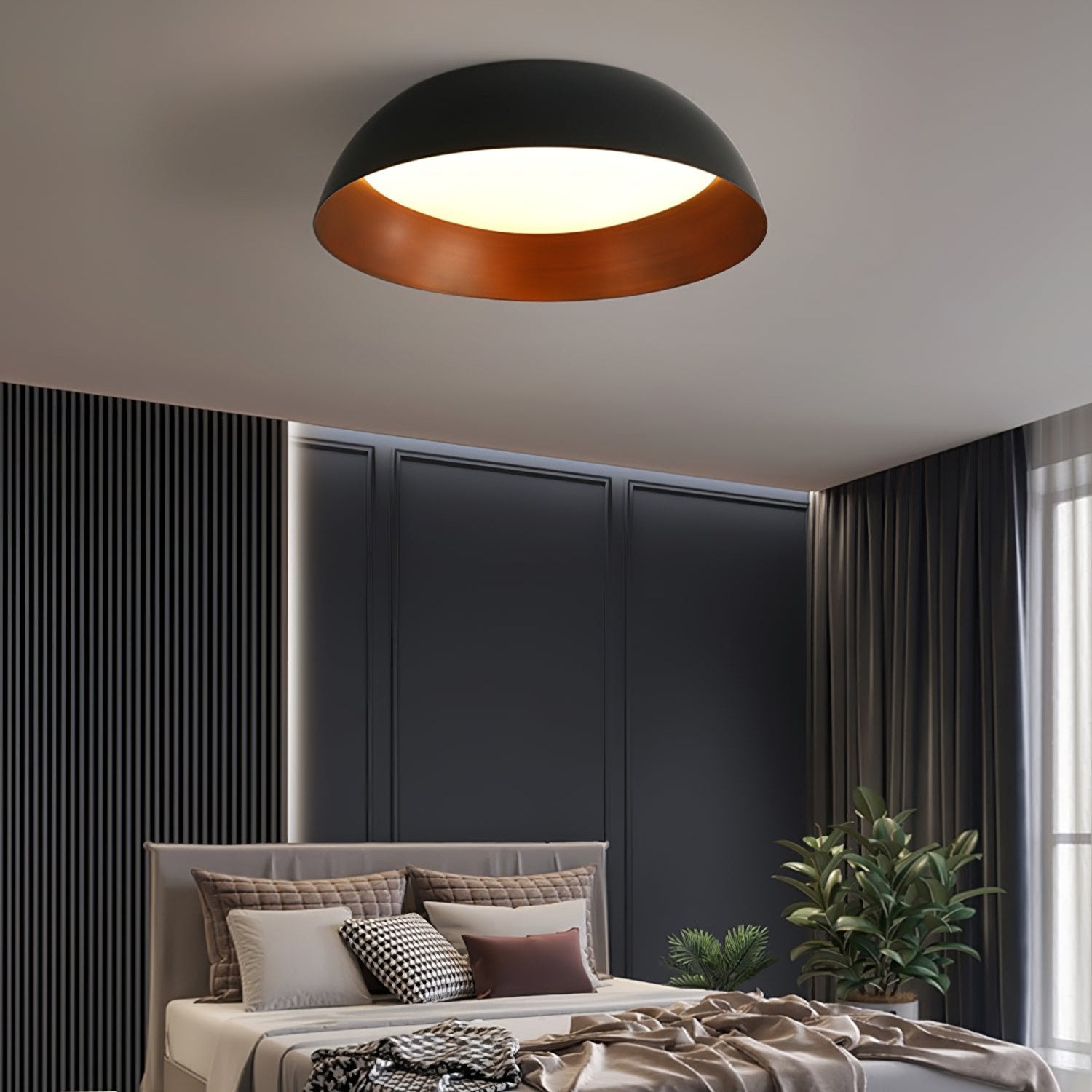 Marlow Shadow Ceiling Lamp - Modern LED Flush Mount Light Fixture for Living Room, Bedroom & Kitchen - Dimmable Indoor Lighting with Sleek Design - Perfect for Home, Office & Commercial Spaces