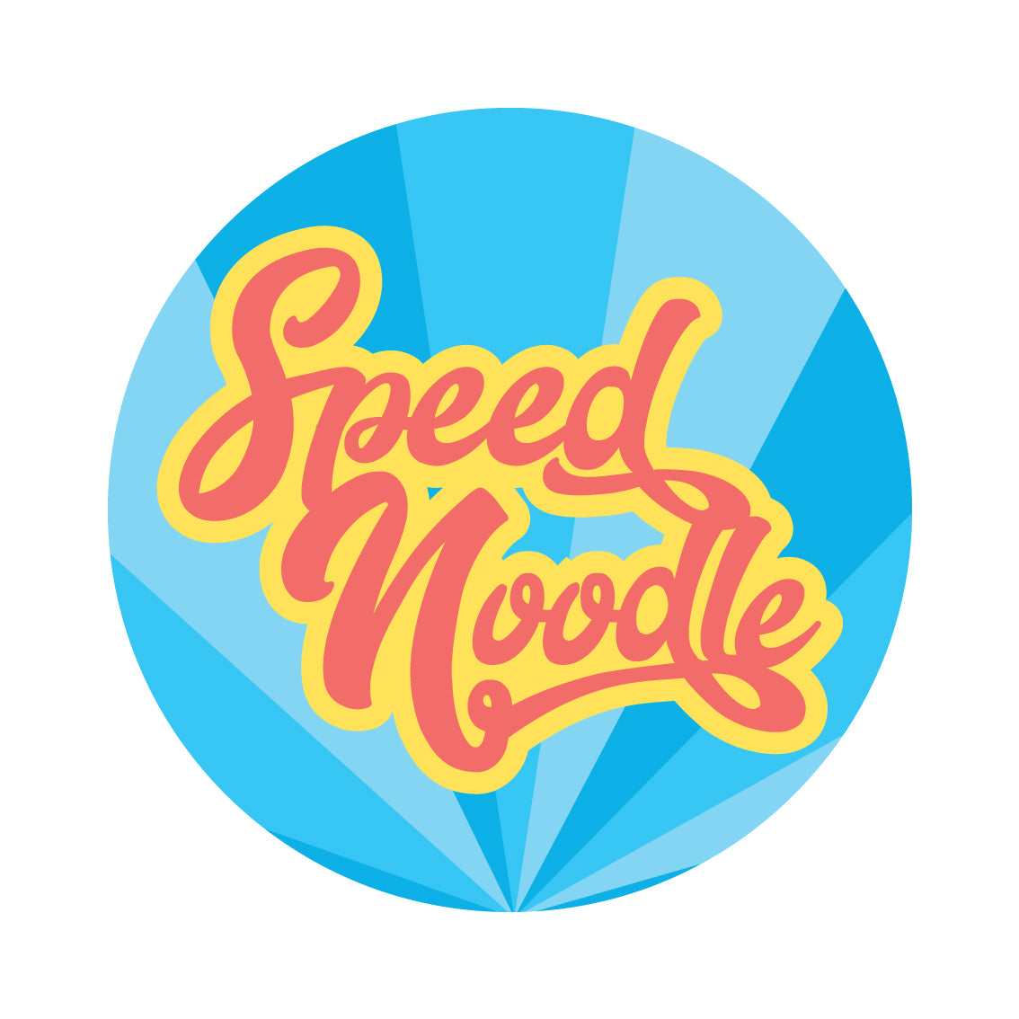 Speed Noodle Sticker - High Quality Vinyl Decal for Laptops, Water Bottles & DIY Crafts - Perfect for Foodies, Kitchen Decor & Gift Giving