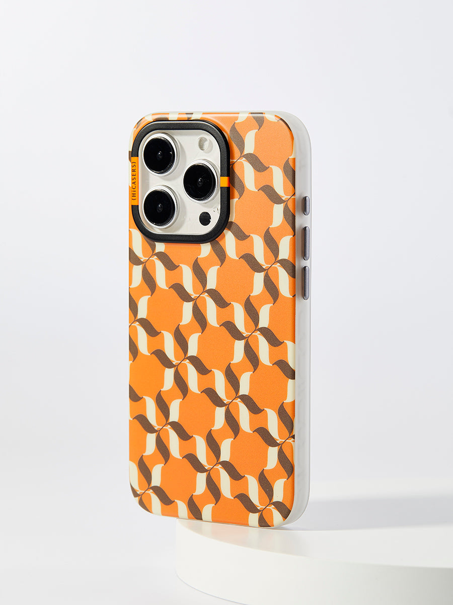 Custom Orange Logo Phone Case - Durable Protective Cover for iPhone & Samsung - Perfect for Branding, Promotions & Everyday Use
