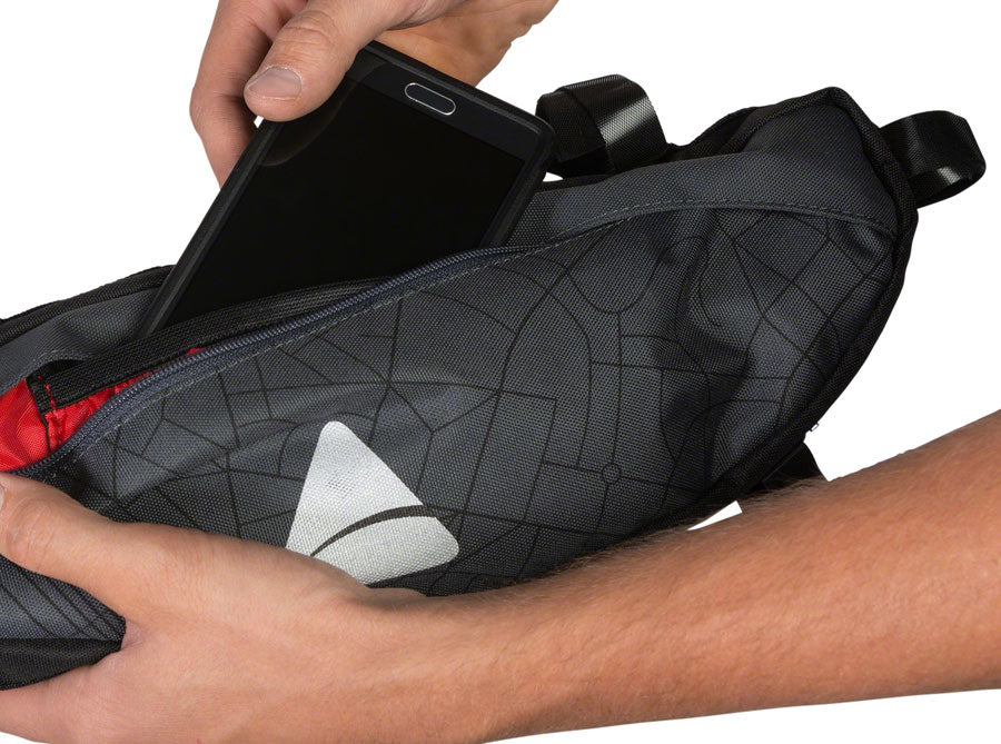 Axiom Seymour Oceanweave P2.5 FramePack - Water Resistant Bicycle Pack for Commuting & Mountain Biking - Black Gray Cycling Accessory for Road & Trail Adventures