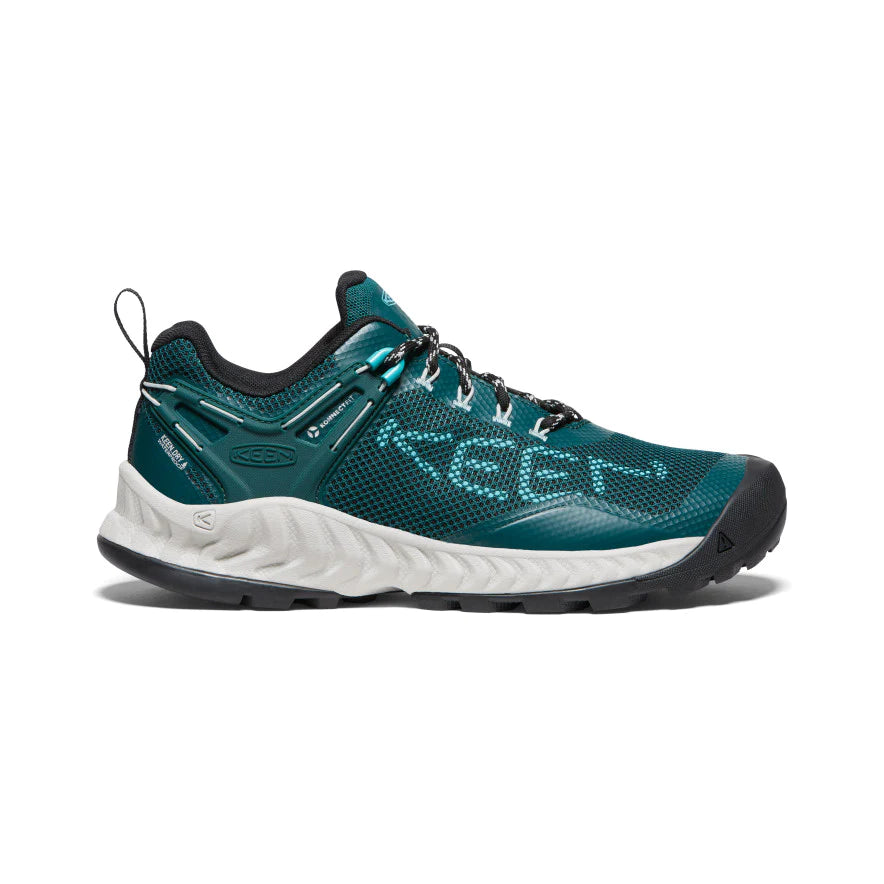 Women's NXIS EVO WP Waterproof Hiking Shoes - SEA MOSS/IPANEMA Color - Perfect for Outdoor Adventures, Trail Running & Water Activities