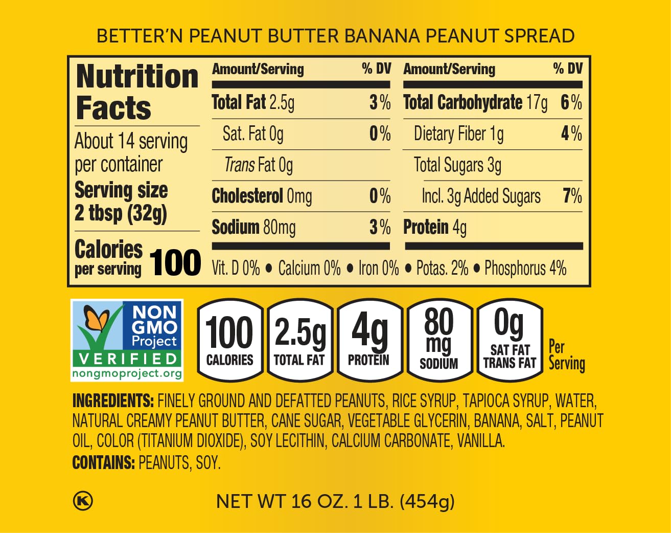 Better'n Peanut Butter Low Fat Spread Variety Pack - Gluten Free, Dairy Free, Low Calorie - Original, Banana & Chocolate Flavors (3 Pack, 16 oz Glass Jars) - Perfect for Healthy Snacks, Smoothies & Baking