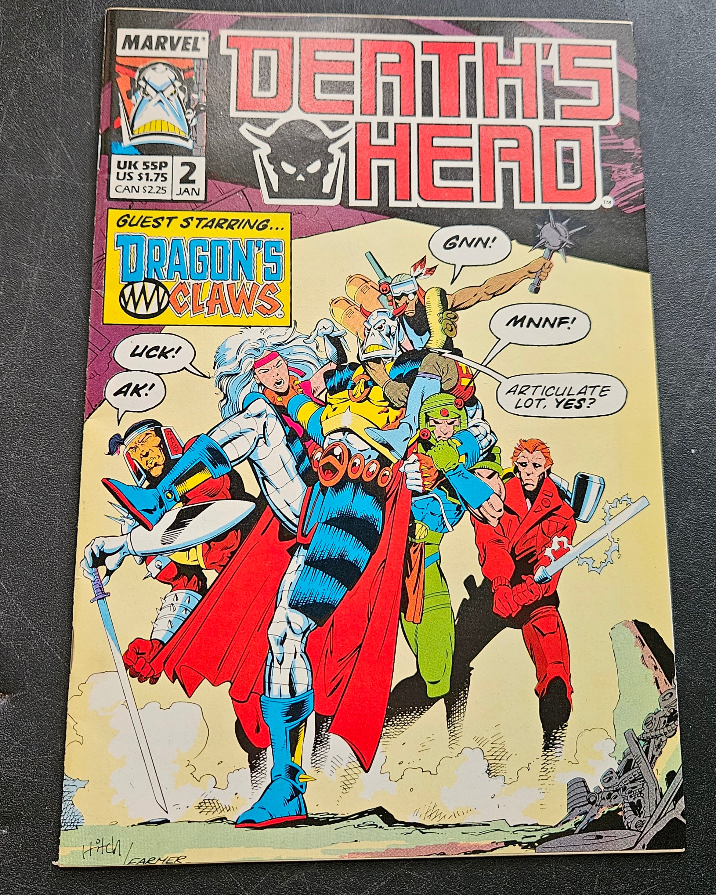 Death's Head #2 Contractual Obligation Marvel Comic Book January 1989 - Collectible Superhero Graphic Novel for Fans & Investors