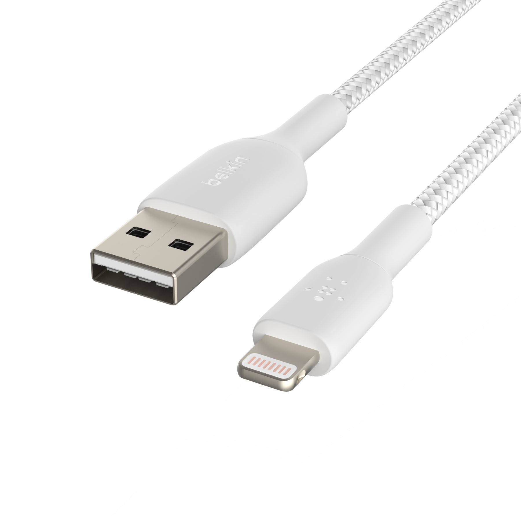 Belkin Boost Charge 1M Nylon Braided Lightning to USB A Charging Cable - Fast Charging & Data Sync for iPhone, iPad, AirPods - Durable for Home, Office & Travel Use