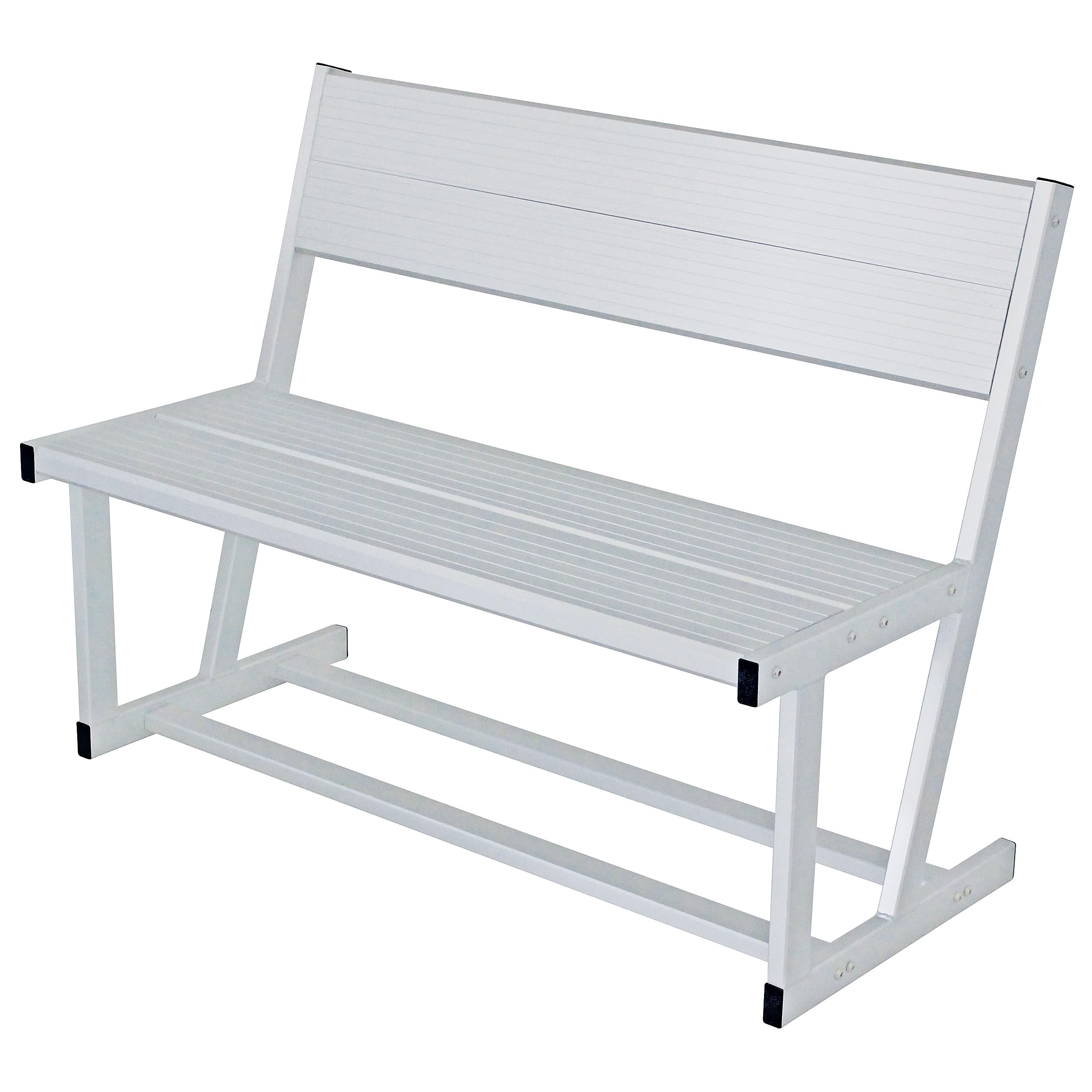 Extreme Max 3006.6641 Universal Aluminum Dock & Patio Bench - Heavy Duty Outdoor Seating for Lakeside, Deck, Garden & Backyard Relaxation