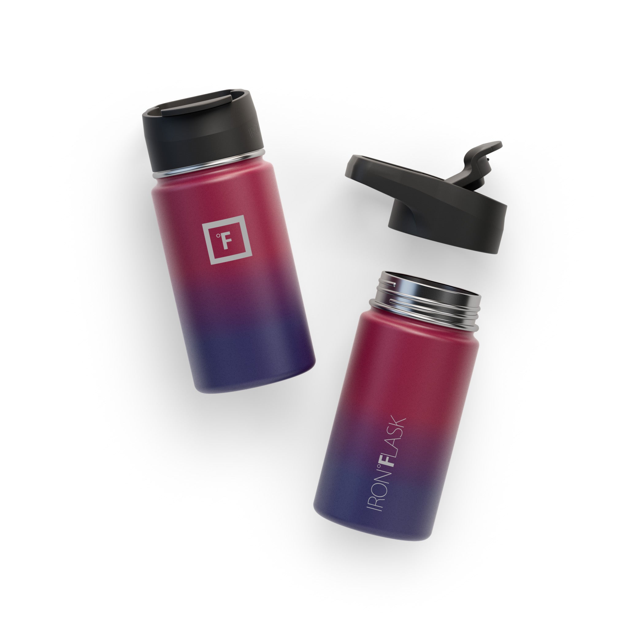 14 Oz Wide Mouth Water Bottle with Straw Lid - Leakproof & BPA Free - Perfect for Gym, Hiking, Travel & Everyday Hydration