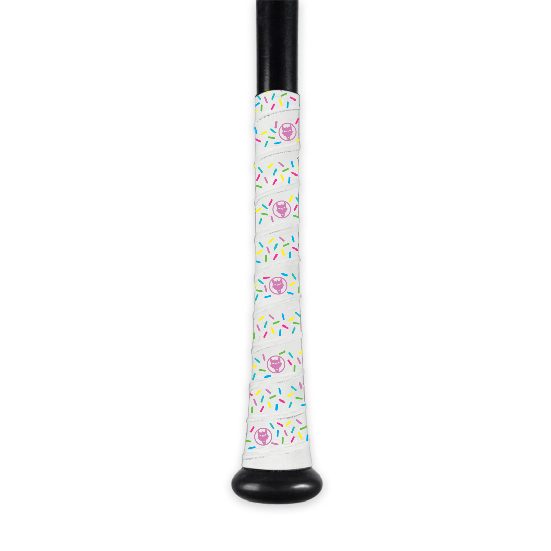 Premium White Donut Bat Grip Tape - Non-Slip Baseball Bat Handle Wrap for Enhanced Grip & Control - Ideal for Baseball, Softball, and Cricket Players