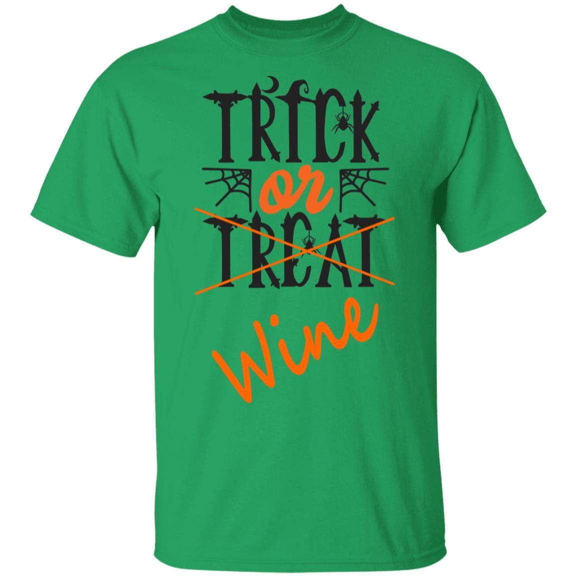 Trick Or Wine Halloween T-Shirt - Ultra Soft Cotton Tee for Women - Funny Wine Lover Gift - Perfect for Halloween Parties & Wine Tasting Events