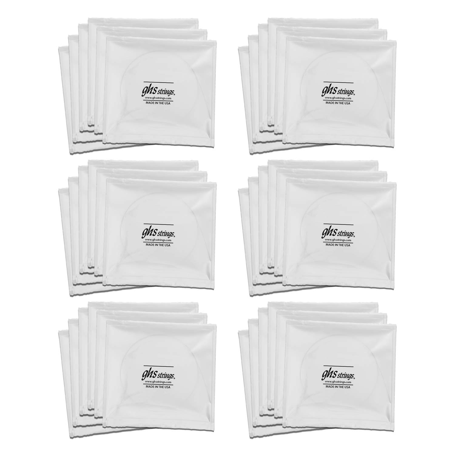 GHS S325-5 Phosphor Bronze Acoustic Guitar Strings - Light Gauge (12-54) - 6 Pack Set for Warm, Balanced Tone | Perfect for Folk, Country & Fingerstyle Playing