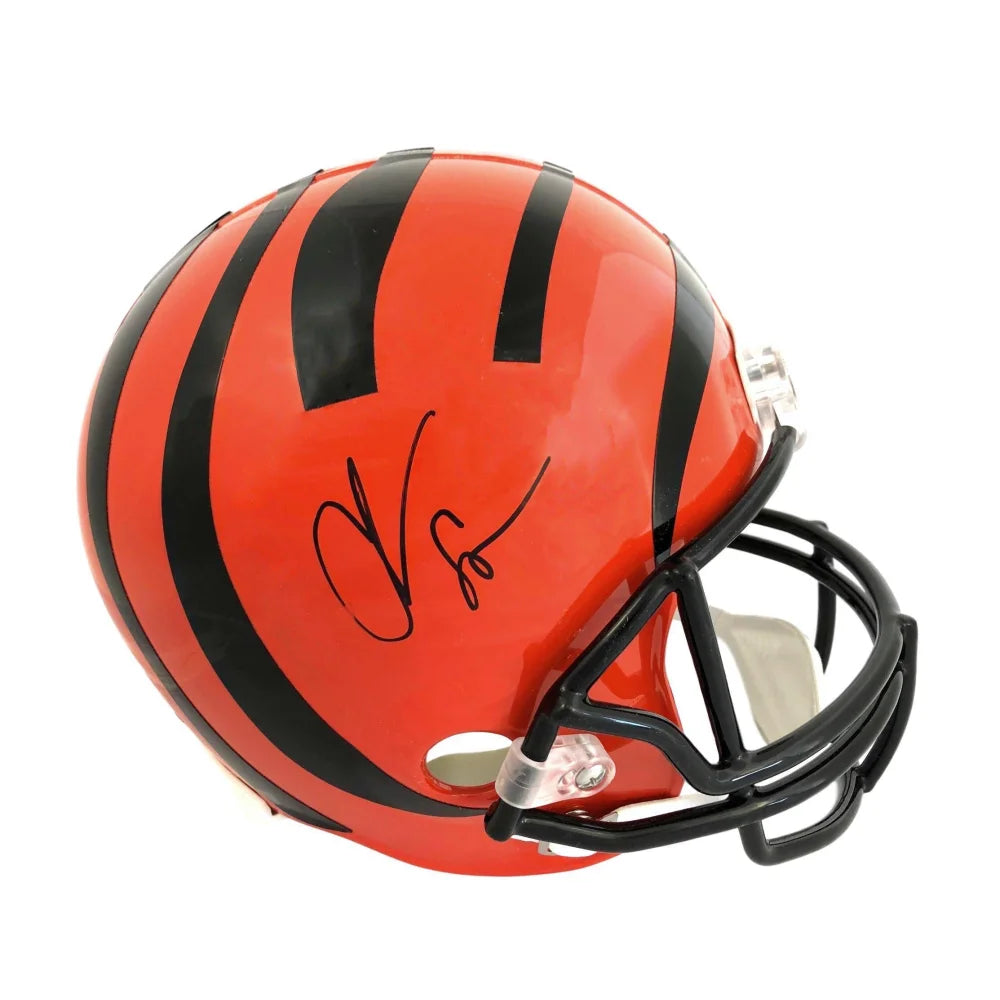 Chad Johnson Autographed Cincinnati Bengals Full Size Helmet with BAS COA - Ochocinco Signed NFL Collectible for Fans & Sports Memorabilia Display