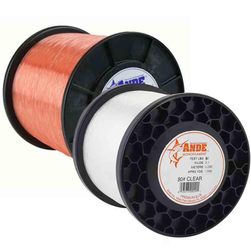 Ande 3 lb Spool Premium Monofilament Fishing Line - Strong & Durable for Freshwater & Saltwater Angling | Perfect for Trout, Bass, and Panfish