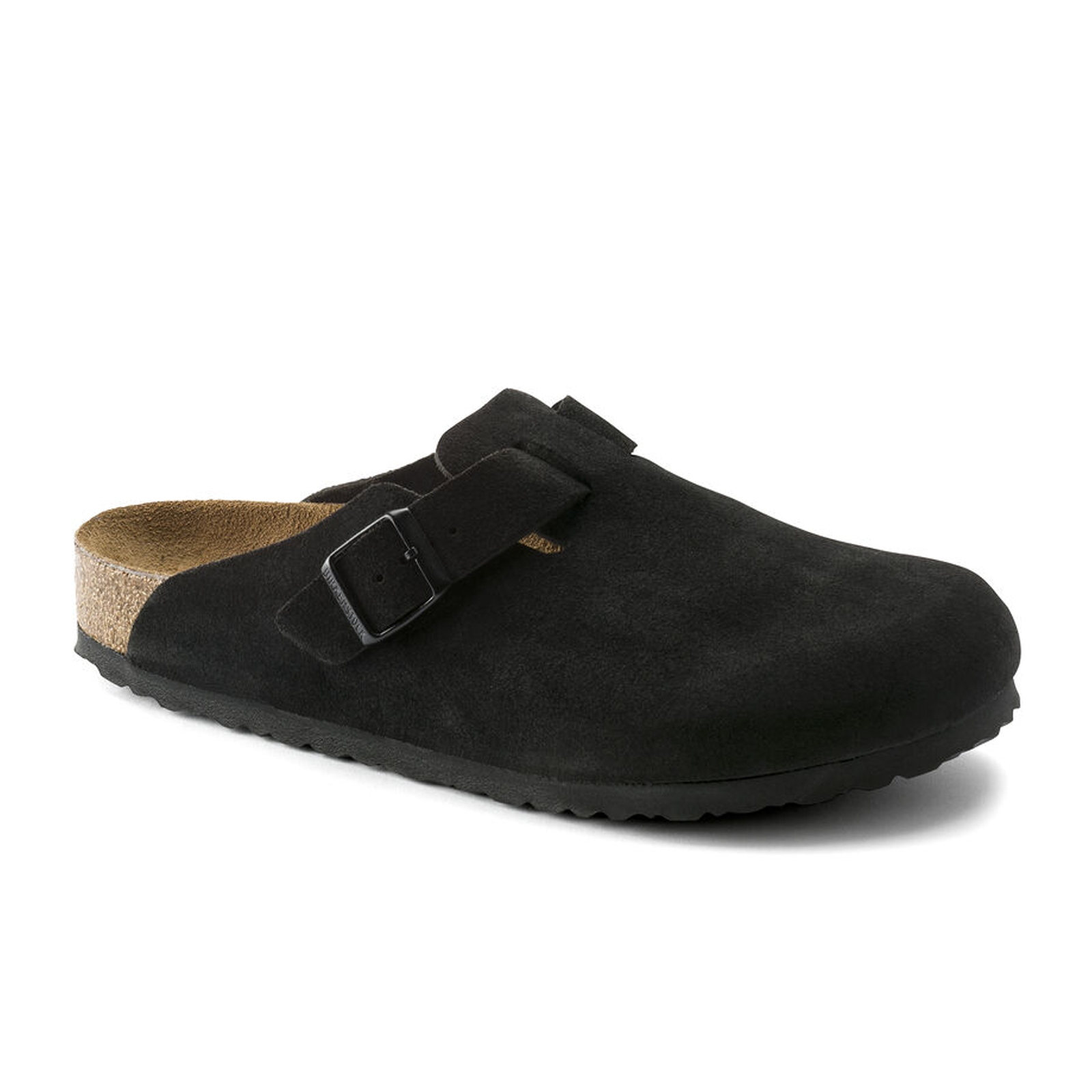 Birkenstock Boston Soft Footbed Narrow Clog for Men & Women - Black Suede Leather Comfort Shoes | Perfect for Casual Wear, Home & Office Slip-Ons