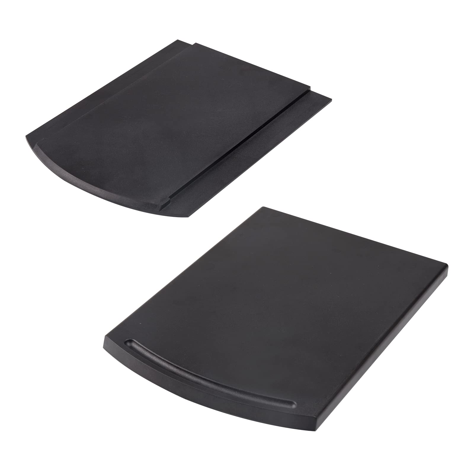 Bruvoalon Kitchen Appliance Sliding Tray - 2 Pack with Rolling Wheels for Coffee Maker, Toaster, Blender, Air Fryer & KitchenAid Mixer | Space-Saving Countertop Organizer for Small Kitchens & Coffee Stations