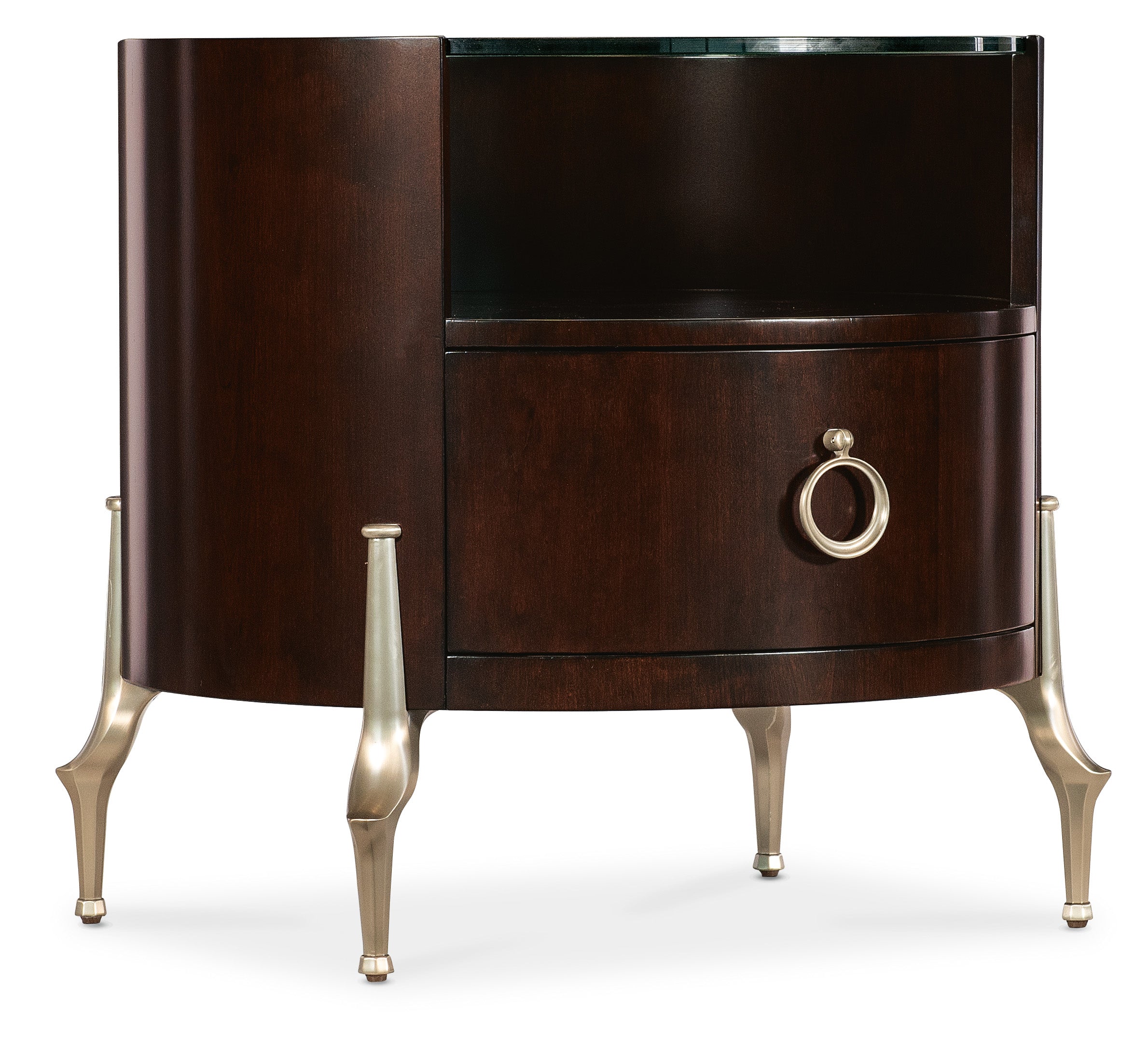 Bella Donna Round Side Table - Small Accent Table for Living Room, Bedroom, or Office - Perfect for Coffee, Books, and Decor