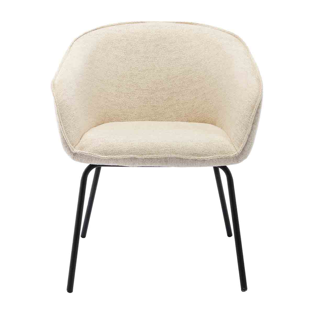 Halo Fabric Dining Arm Chair - Modern Upholstered Side Chair for Kitchen, Dining Room & Office - Comfortable & Stylish Seating Solution