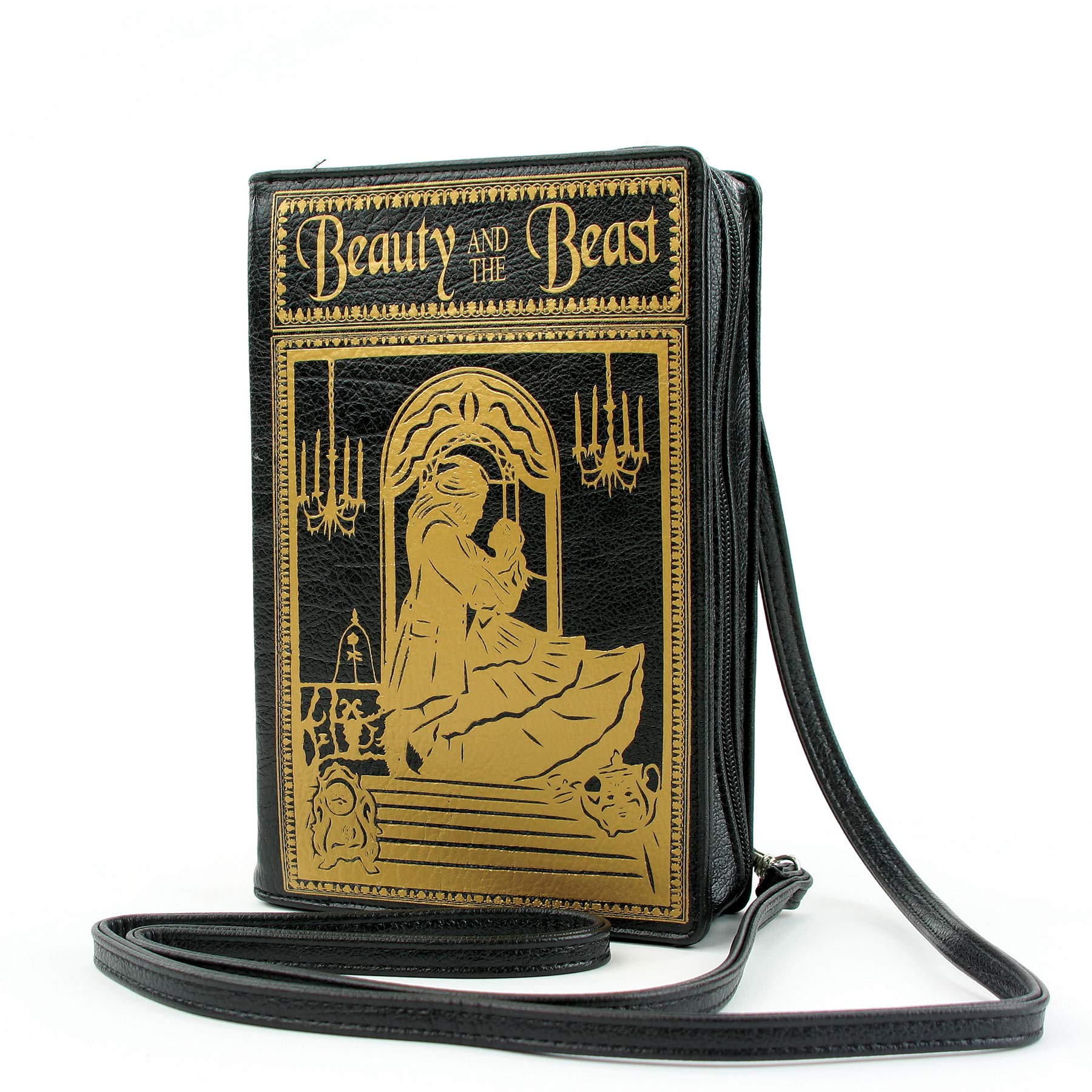 Beauty and the Beast Book Clutch Crossbody Bag - Disney Inspired Vinyl Purse for Women | Perfect for Cosplay, Themed Parties & Disney Park Outings