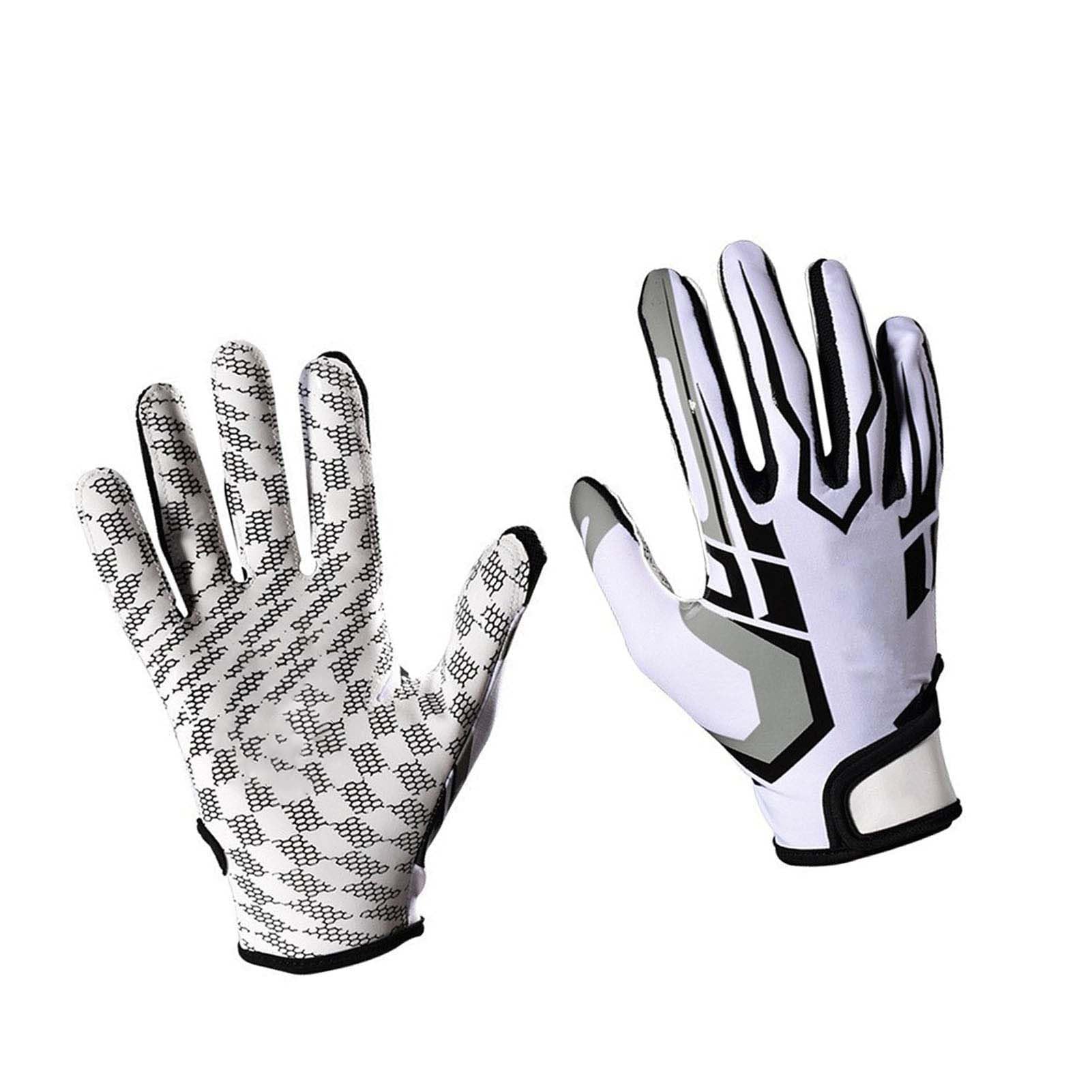 Best Football Receiver Gloves for Men - Grip-Enhancing Touch Gloves for Football, Rugby & Training (Size L) - Perfect for Game Day, Practice & Outdoor Sports