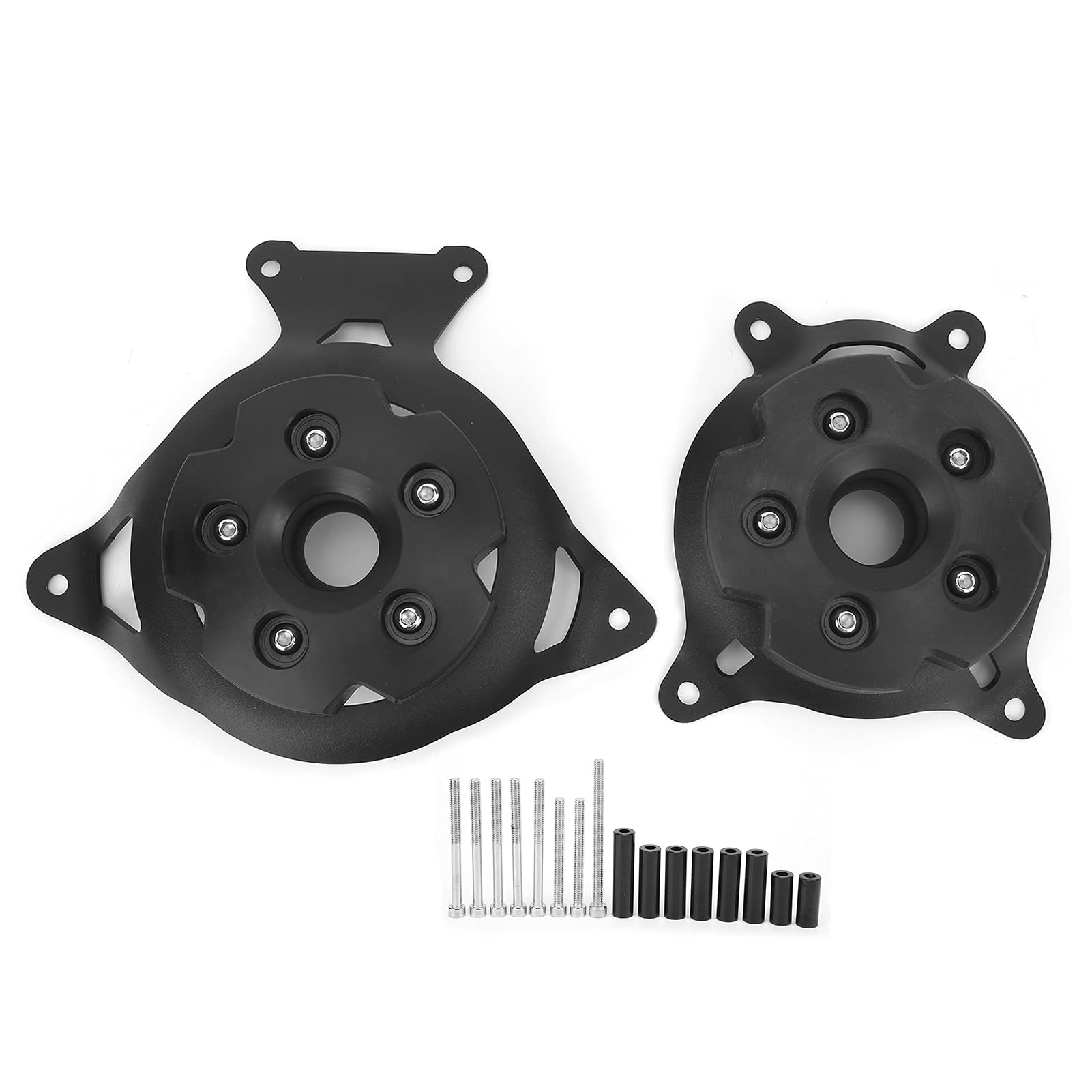 Kawasaki Z750 Z800 ZR750 ZR800 Engine Cover Guard (2013-2017) - 2PC Heavy Duty Metal Motorcycle Engine Protector Replacement - Perfect for Off-Road, Commuting & Long-Distance Riding Protection