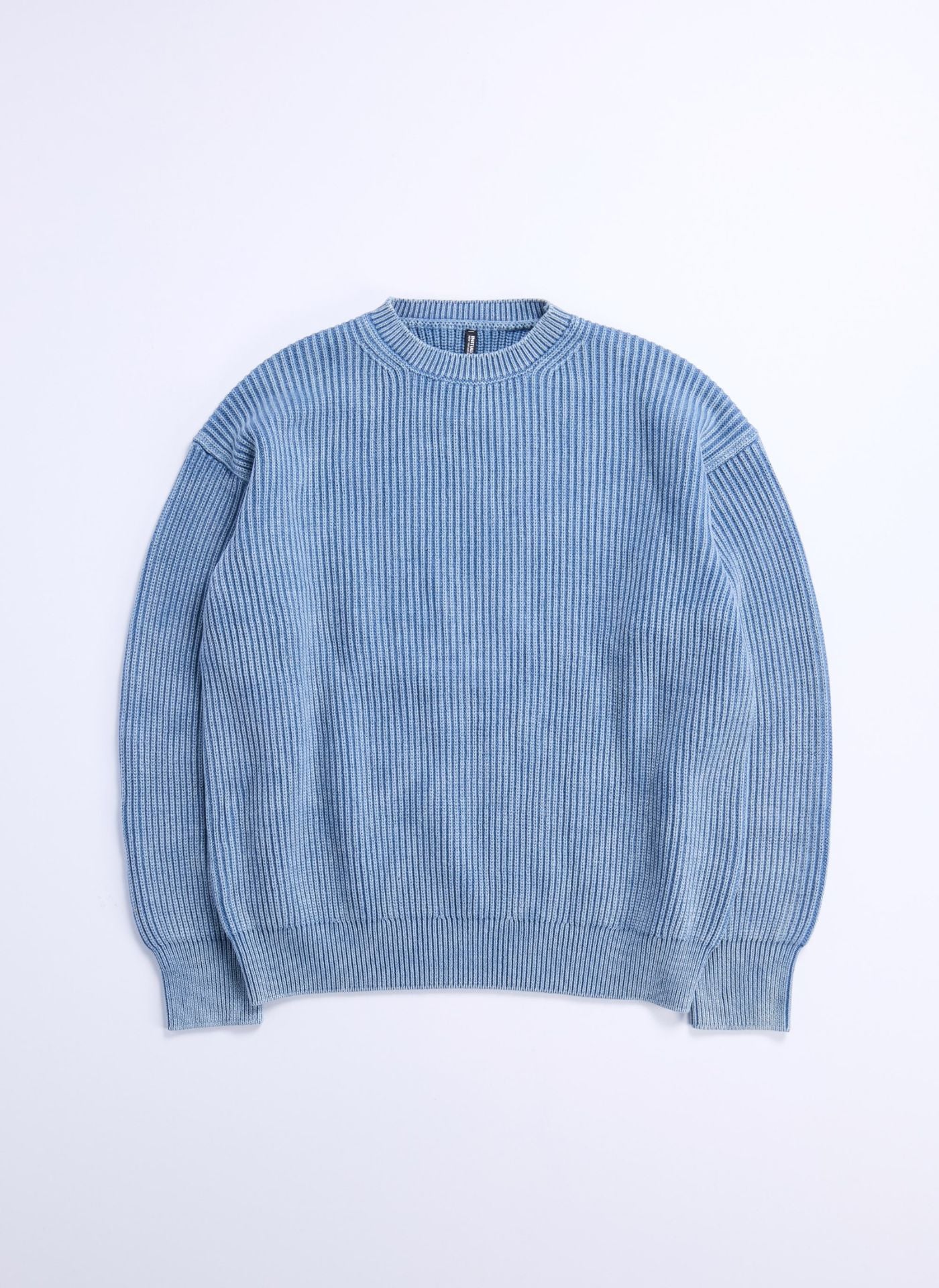 Premium Heavy Washed Cotton Knitted Pullover Sweater - Soft & Durable Men's Casual Wear for Fall & Winter, Perfect for Outdoor Activities and Layered Outfits