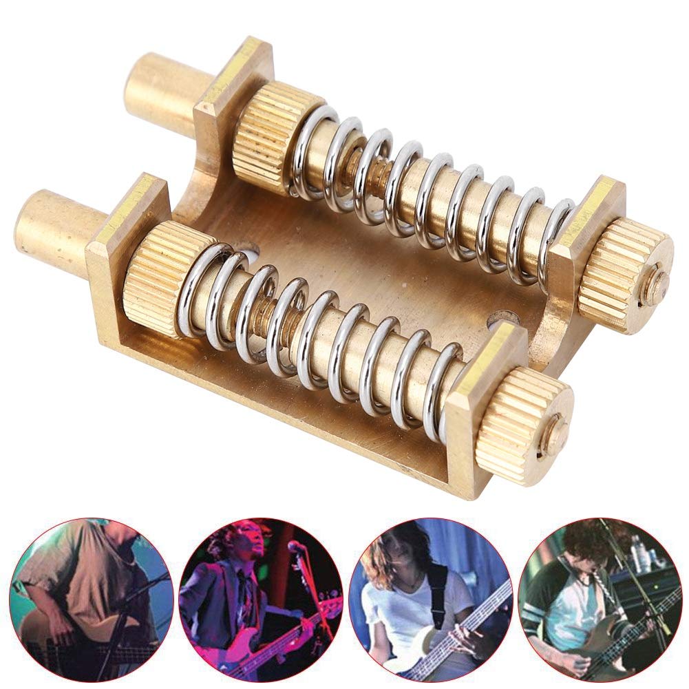 VRidge Spring Stabilizer Bridge System - Double Copper Rod for ST Electric Guitar String Instrument Parts | Perfect for Enhanced Tone Stability & Sustain in Rock, Blues & Metal Performances