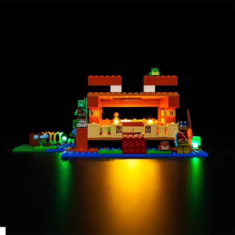 LEGO Minecraft The Frog House 21256 Light Kit - DIY Building Blocks Lighting Set for Display & Night Light - Perfect for LEGO Fans, Home Decor, and Gaming Room Ambience