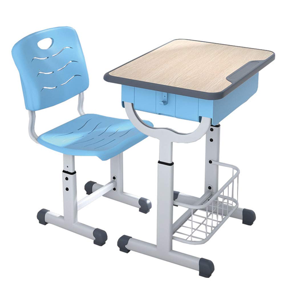 Adjustable Height Ergonomic Kids Desk and Chair Set - Study & Homework Station for Children - Perfect for Home, Classroom, and Online Learning