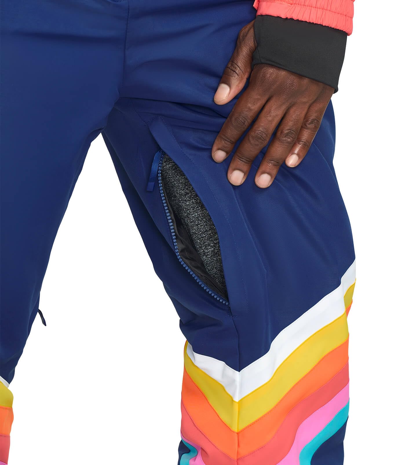 Retro Men's Ski Suits by Tipsy Elves - Bright & Warm One-Piece Snowsuits for Winter - Perfect for Skiing, Snowboarding & Cold Weather Activities