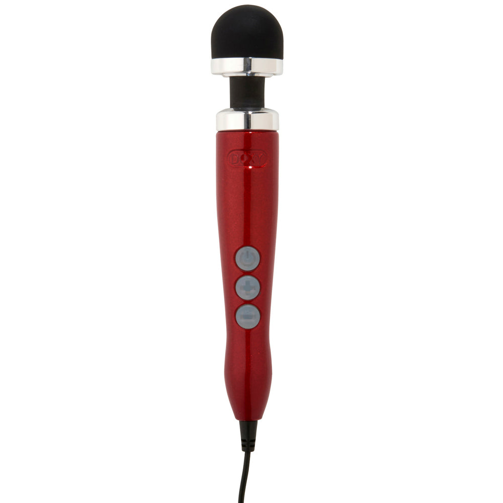 Doxy Die Cast 3 - Lightweight Metal Plug-In Vibrating Massage Wand for Women & Men - Powerful Personal Massager for Muscle Relaxation, Intimate Pleasure & Stress Relief - Home & Spa Use