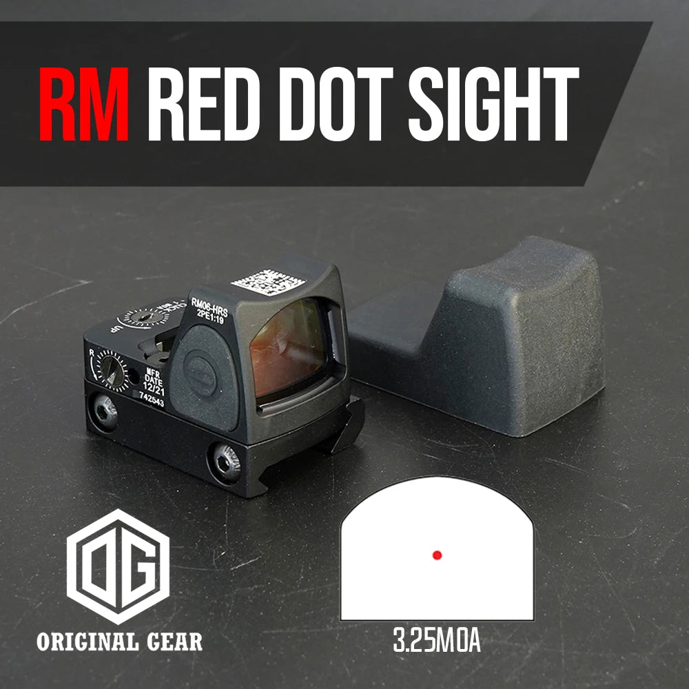 2024 RM RM06/RM07/HRS/RM01 Red Dot Sight - Tactical Collimator Scope for Glock, Rifle & Airsoft | Reflex Optical Sight for Hunting, Shooting & Outdoor Adventures