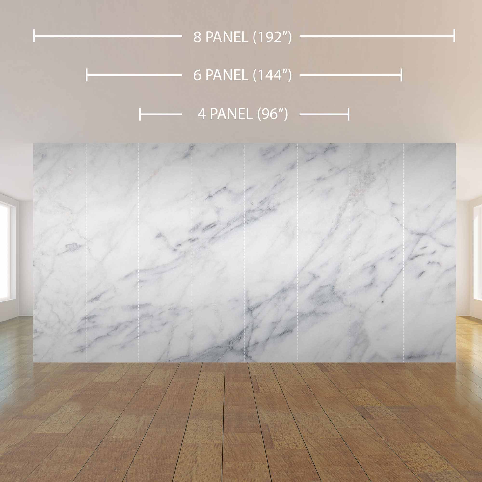White and Grey Marble Peel and Stick Wallpaper - Self-Adhesive Removable Mural (24
