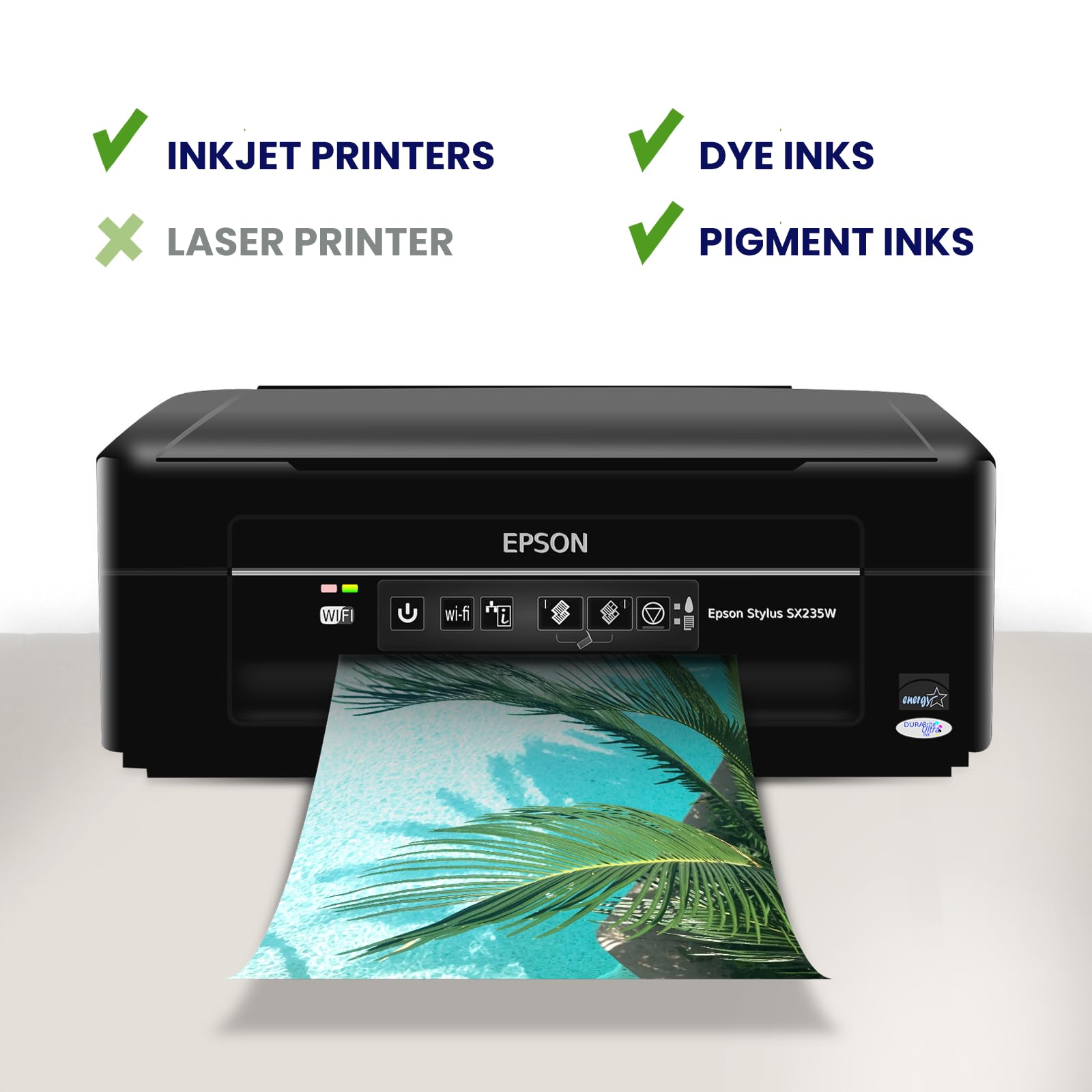Goefun 100 Sheets Matte Photo Paper 8.5x11 Inches - 200GSM/54LB Premium Inkjet Printer Paper for Dye & Pigment Ink - Ideal for Photo Printing, Art Projects, and Professional Documents
