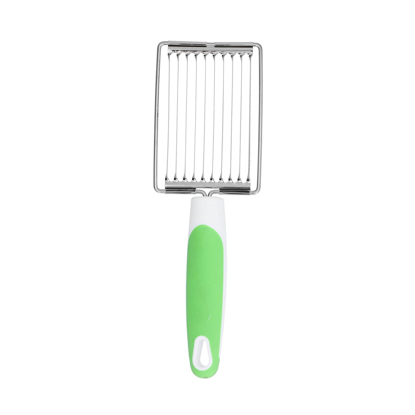 Stainless Steel Vegetable Lemon Potato Slicer - Multi-Purpose Kitchen Tool for Fruits, Luncheon Meat & Tomatoes with Non-Slip Handle (Green) - Perfect for Meal Prep, Salad Making & Party Platters